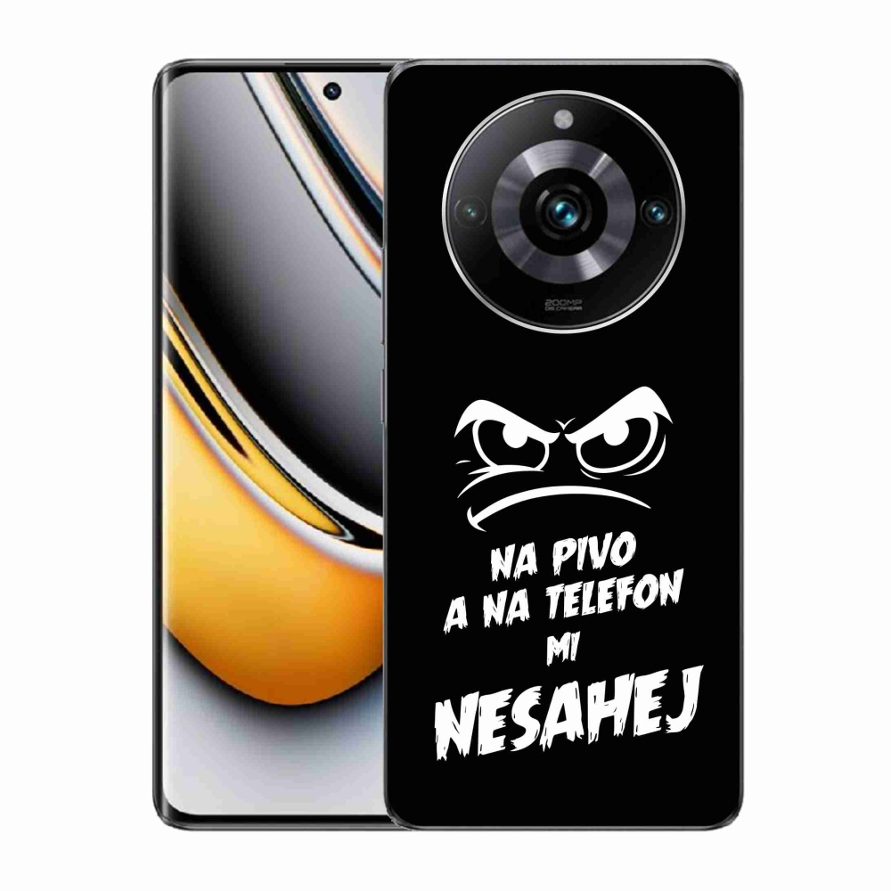 Gélový kryt mmCase na Realme 11 Pro/11 Pro+ - pivný motív 2 čierne pozadie