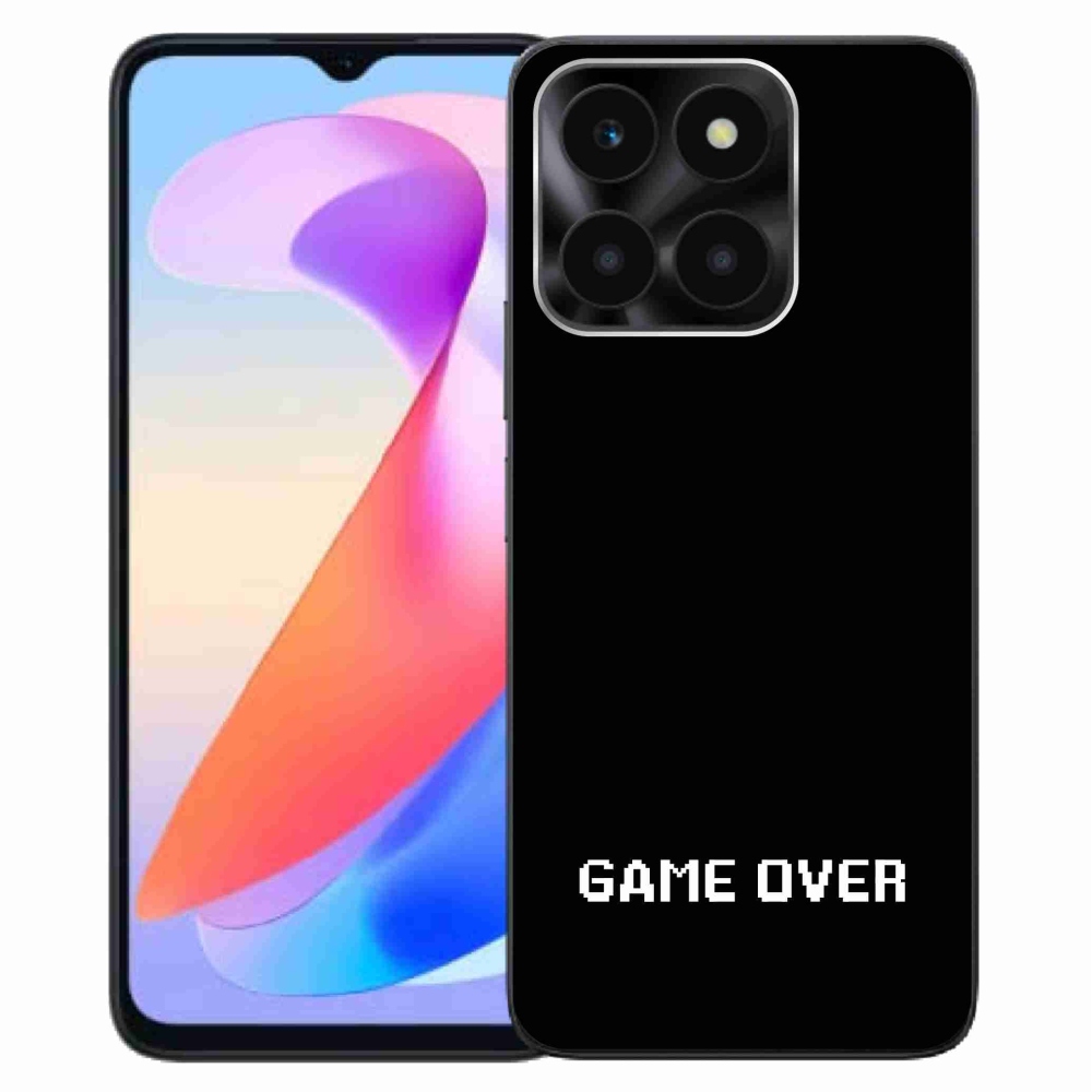 Gélový kryt mmCase na Honor X6a - game over čierne pozadie