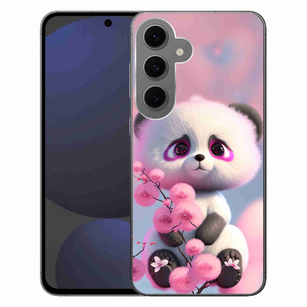 Gélový kryt mmCase na Samsung Galaxy S24 FE - roztomilá panda 1