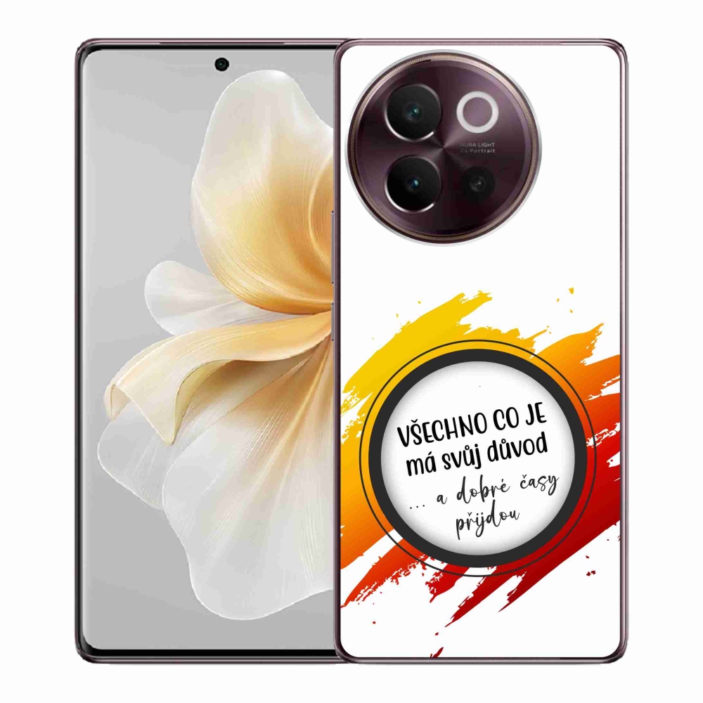 Gélový kryt mmCase na Vivo V40 Lite 5G - citát 3 biele pozadie