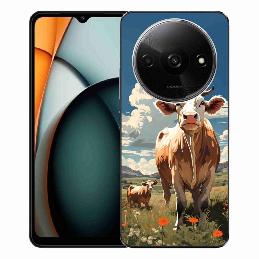 Gélový kryt mmCase na Xiaomi Redmi A3 - kravy na lúke
