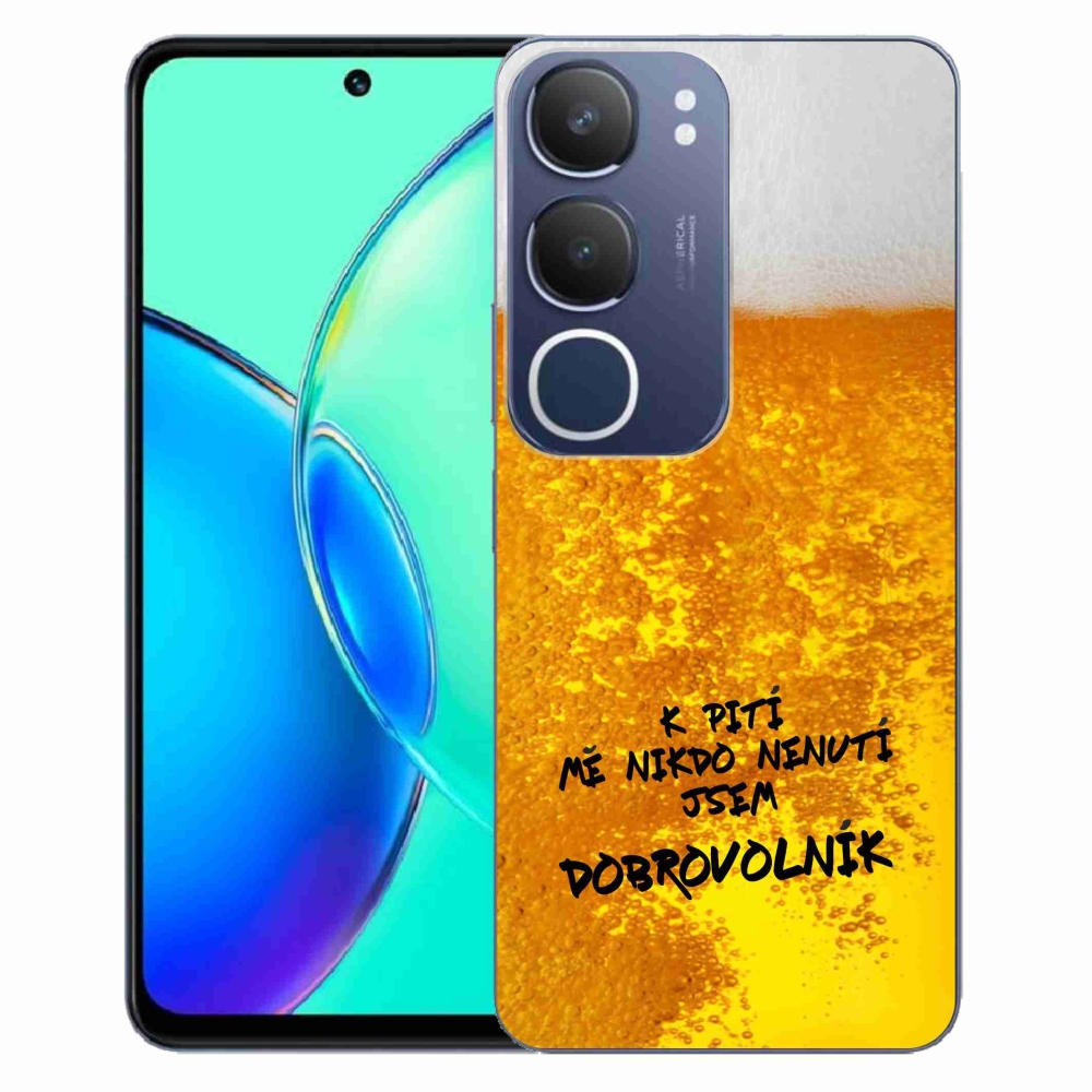 Gélový kryt mmCase na Vivo Y19s - pivný motív 4