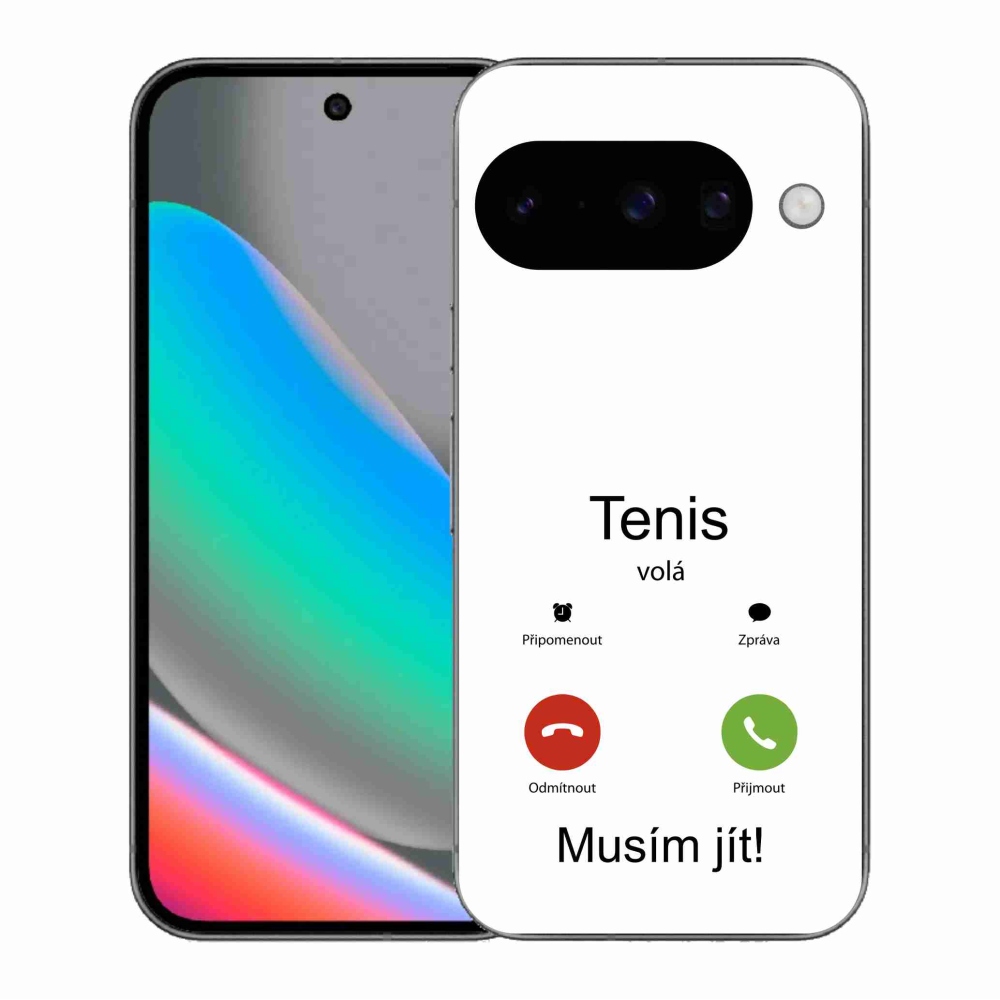 Gélový kryt mmCase na Google Pixel 10 - tenis volá biele pozadie
