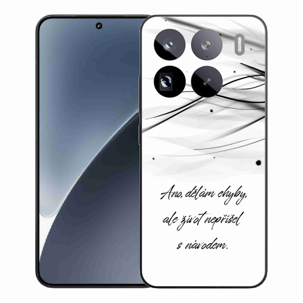 Gélový kryt mmCase na Xiaomi 15 Pro - citát biele pozadie