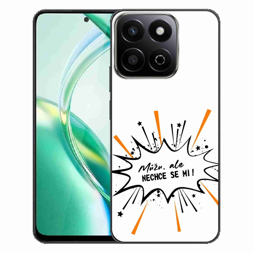 Gélový kryt mmCase na Honor 200 Smart 5G - vtipný text 11 biele pozadie