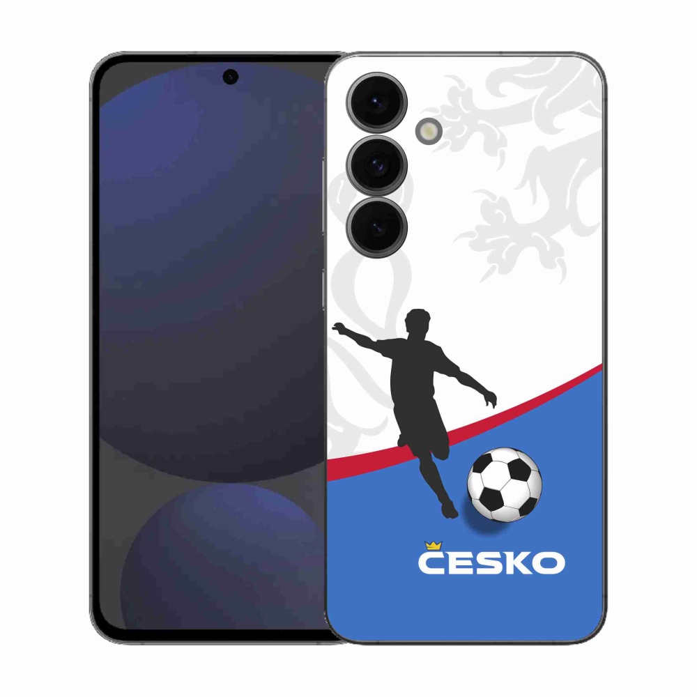 Gélový kryt mmCase na Samsung Galaxy S25 FE - futbal Česko 1