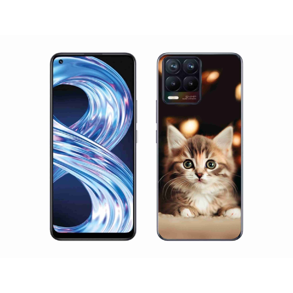 Gélový kryt mmCase na Realme 8 Pro - roztomilé mačiatko 2