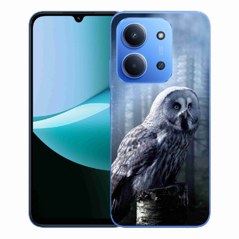 Gélový kryt mmCase na Xiaomi Redmi 15C 4G/5G (173mm) - sova