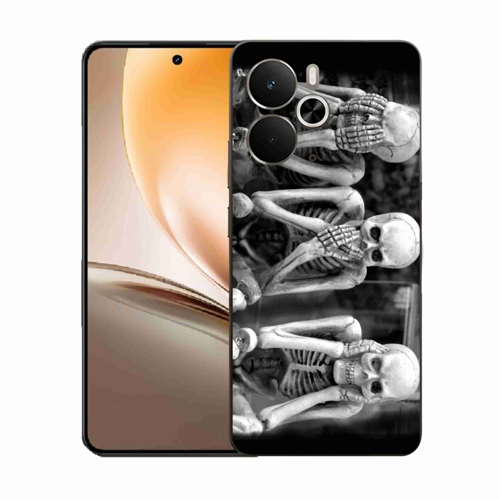 Gélový kryt mmCase na Realme 14 5G - kostlivci