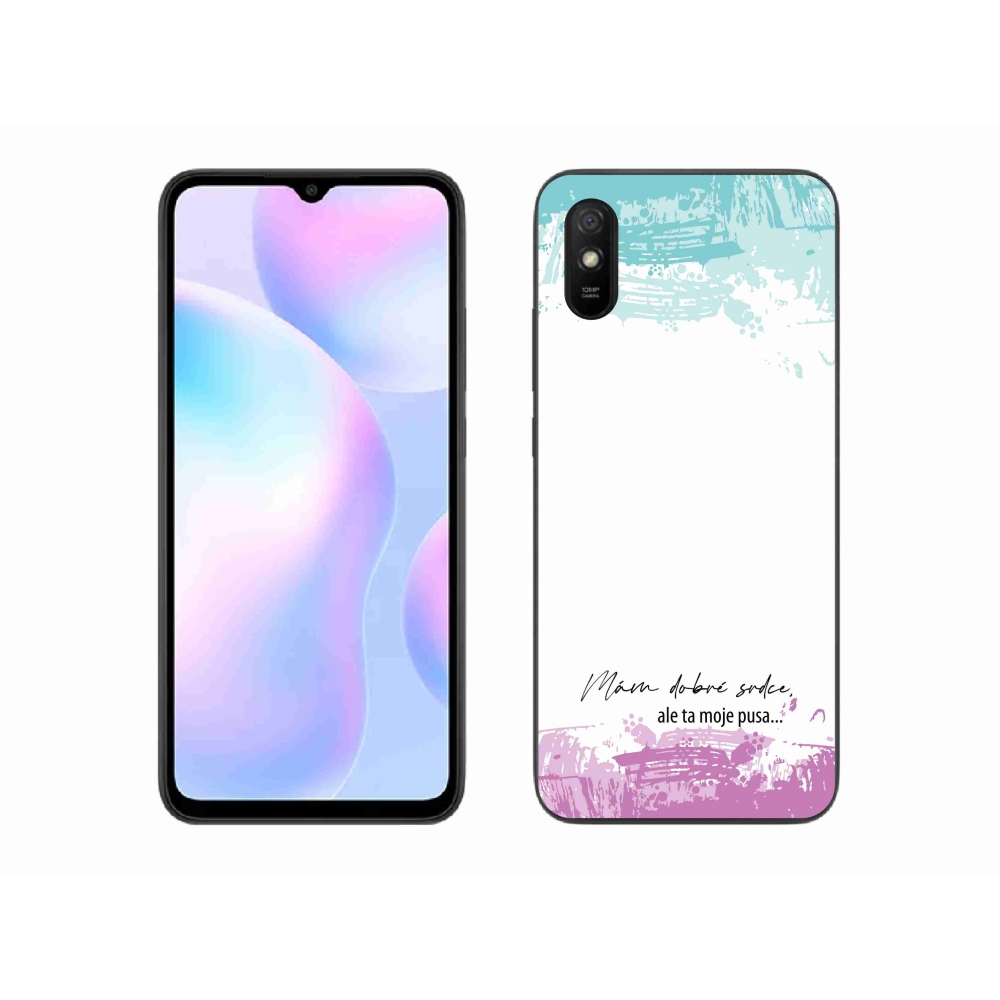 Gélový kryt mmCase na Xiaomi Redmi 9AT - vtipný text 3 biele pozadie