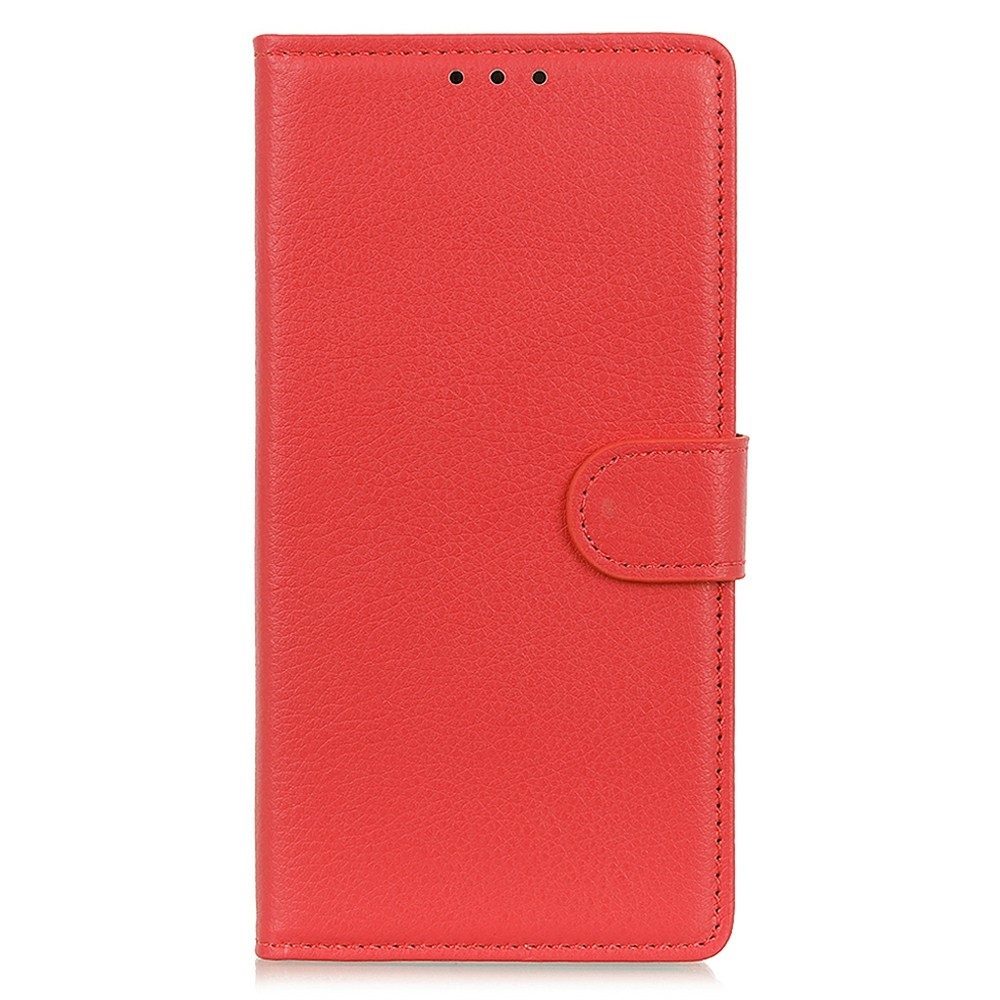 Litchie knižkové púzdro na Xiaomi Redmi 15C 4G/5G (173mm) - červené