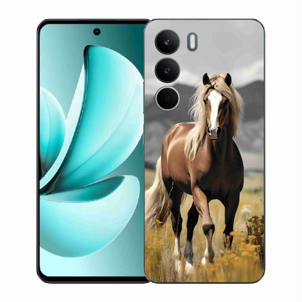 Gélový kryt mmCase na Realme C71 - hnedý kôň 1