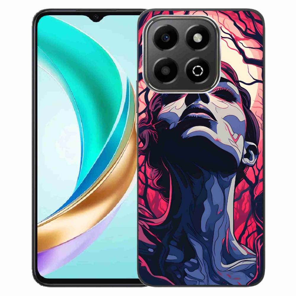 Gélový kryt mmCase na Honor X6b - abstraktná tvár