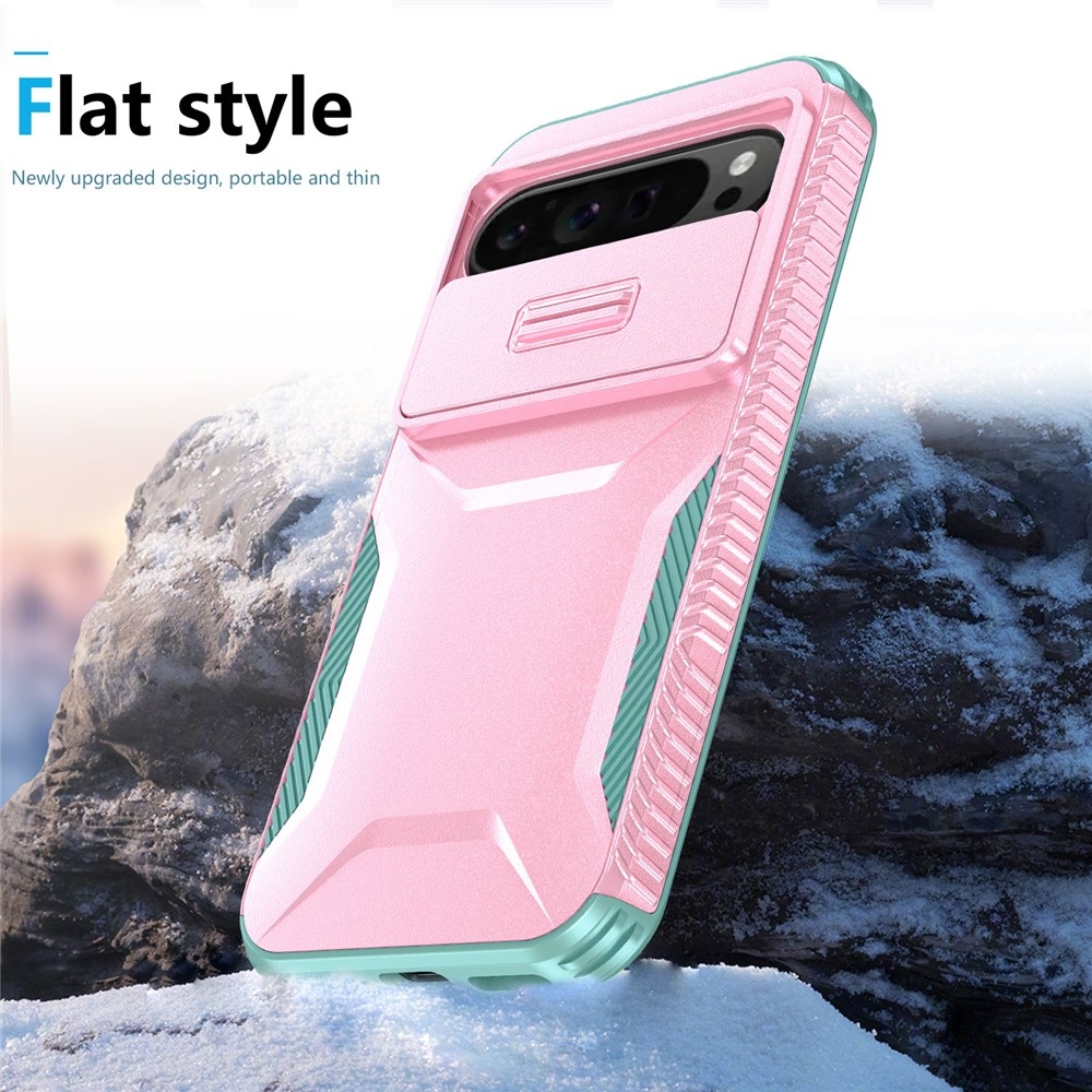 Lid odolný kryt na Google Pixel 10 Pro XL - ružový/modrozelený