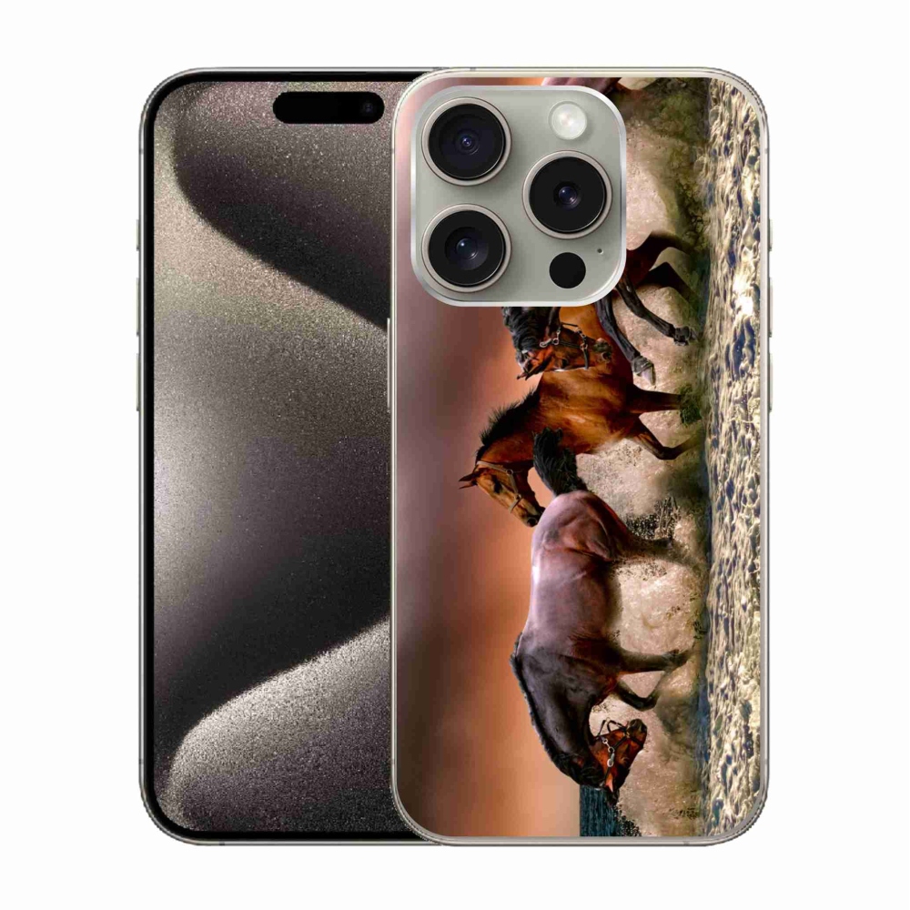 Gélový obal mmCase na iPhone 15 Pro - kone 1