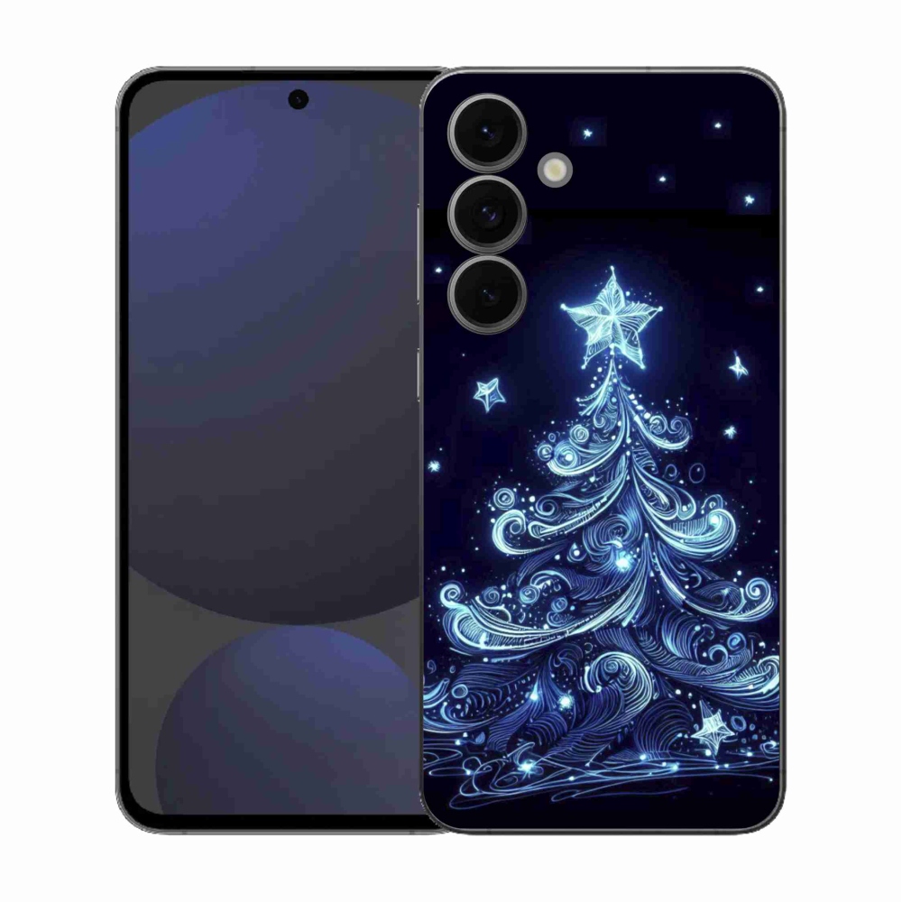 Gélový kryt mmCase na Samsung Galaxy S25 FE - neónový vianočný stromček 4
