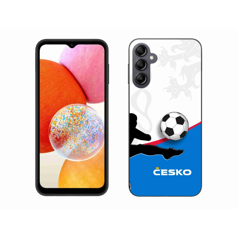 Gélový kryt mmCase na Samsung Galaxy A14 4G/5G - futbal Česko 3