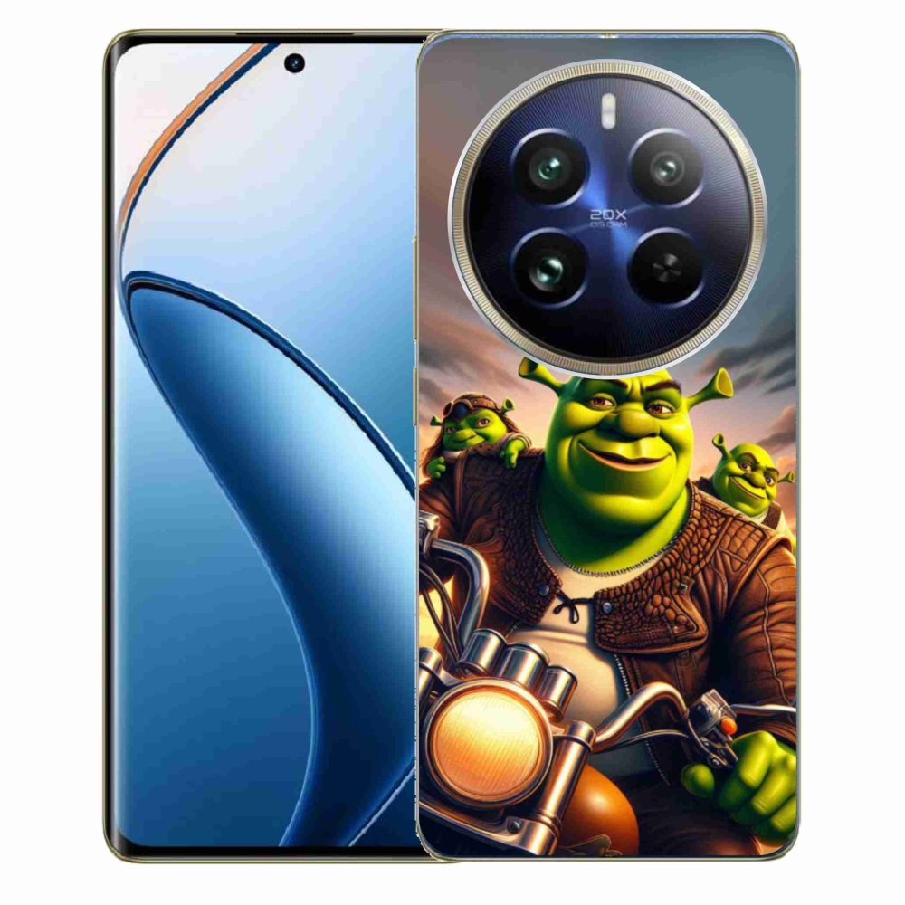 Gélový kryt mmCase na Realme 12 Pro 5G/12 Pro+ 5G - shrek na motorke