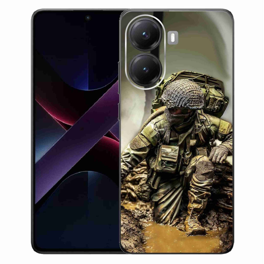 Gélový kryt mmCase na Xiaomi Poco X7 Pro 5G - vojak