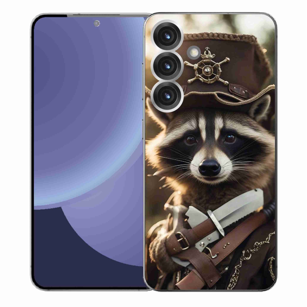 Gélový kryt mmCase na Samsung Galaxy S25+ - mýval v uniforme