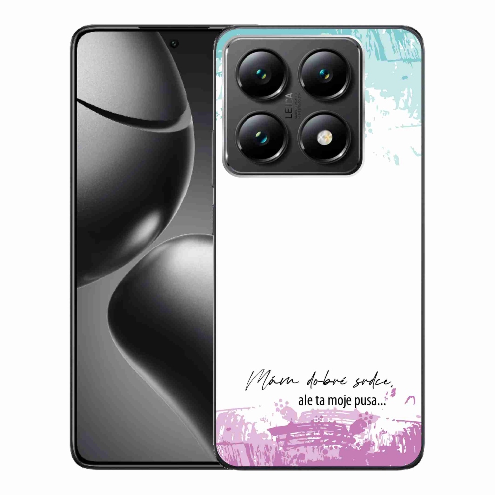 Gélový kryt mmCase na Xiaomi 14T Pro - vtipný text 3 biele pozadie