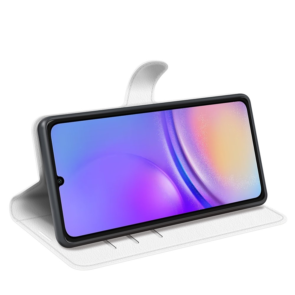 Litchi knižkové púzdro na Samsung Galaxy A06 4G - biele