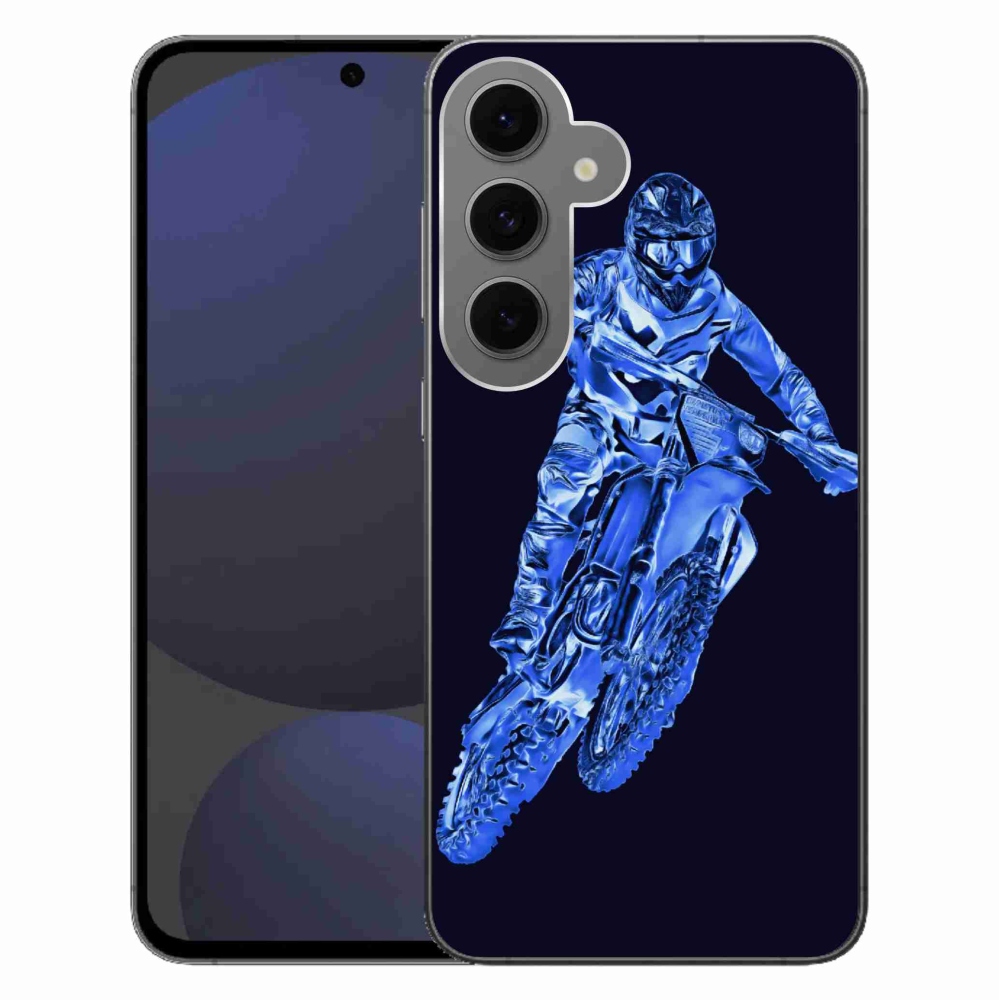 Gélový kryt mmCase na Samsung Galaxy S24 FE - motocross 1