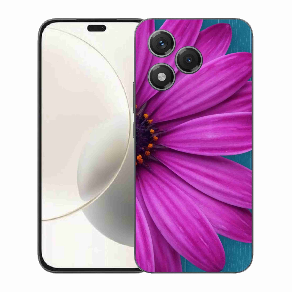 Gélový kryt mmCase na Honor 400 Lite - fialová margaréta