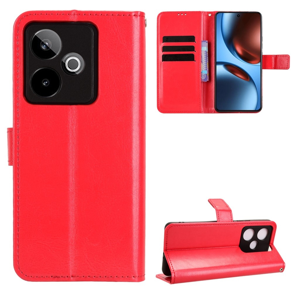 Crazy knižkové puzdro na Realme GT 7 5G - červené