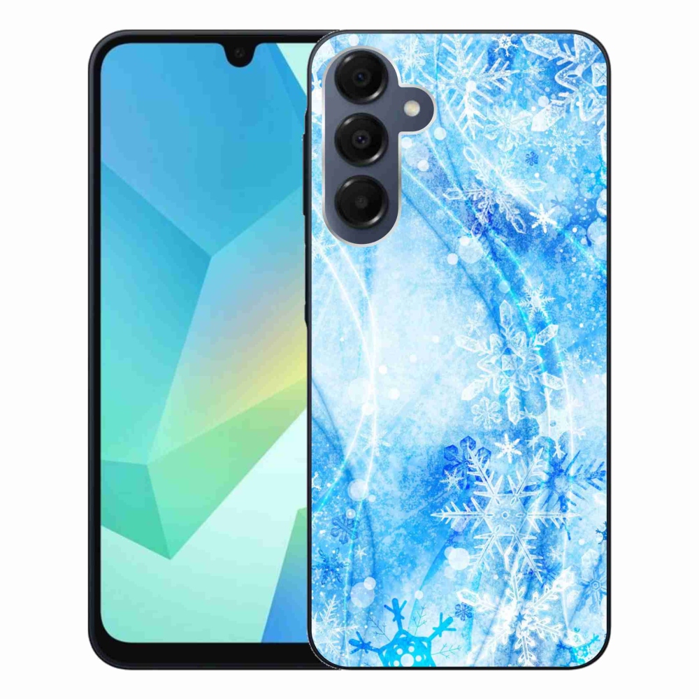 Gélový kryt mmCase na Samsung Galaxy A16 4G/5G - snehové vločky