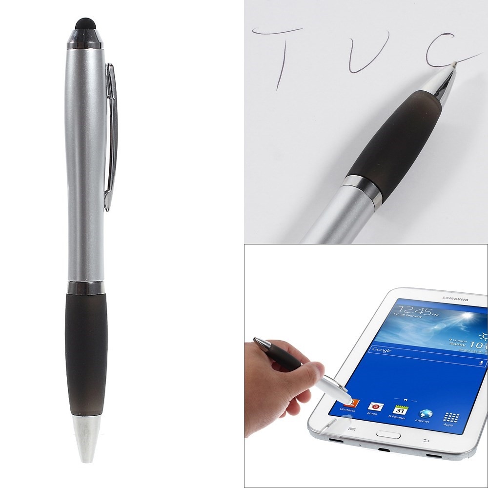 Screen stylus a pera 2v1 na mobil/tablet - čierny