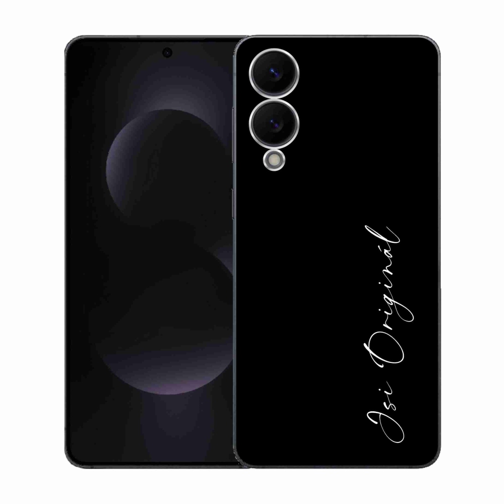Gélový kryt mmCase na Samsung Galaxy S25 Edge - si originál čierne pozadie