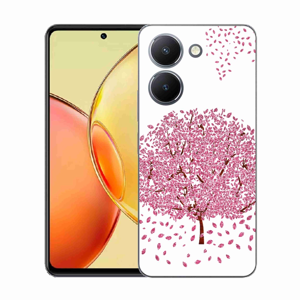 Gélový kryt mmCase na Vivo Y36 - kreslený strom s listami