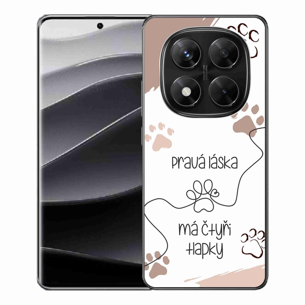 Gélový kryt mmCase na Xiaomi Redmi Note 14 Pro 5G/Poco X7 5G - psí motív 1 biele pozadie