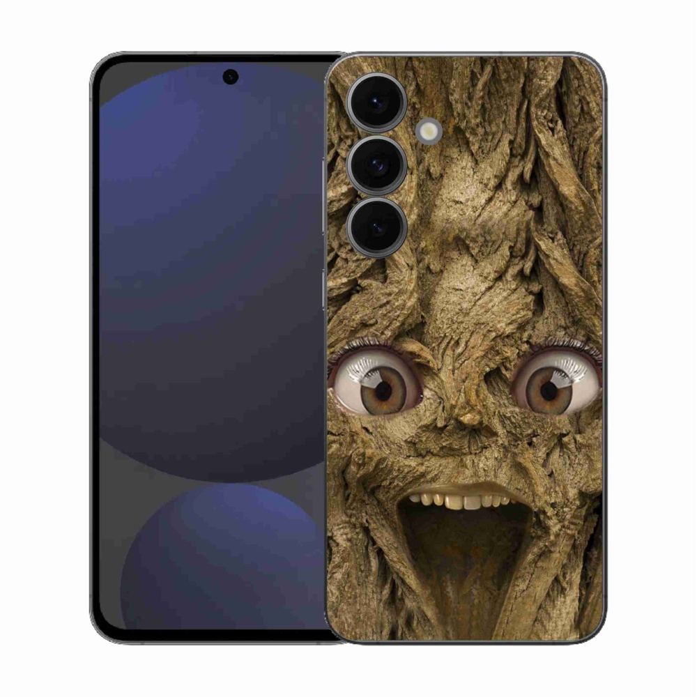 Gélový kryt mmCase na Samsung Galaxy S25 FE - veselý strom s očami