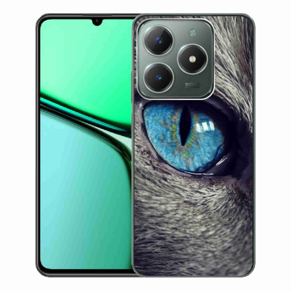 Gélový kryt mmCase na Realme C61 - modré mačacie oko
