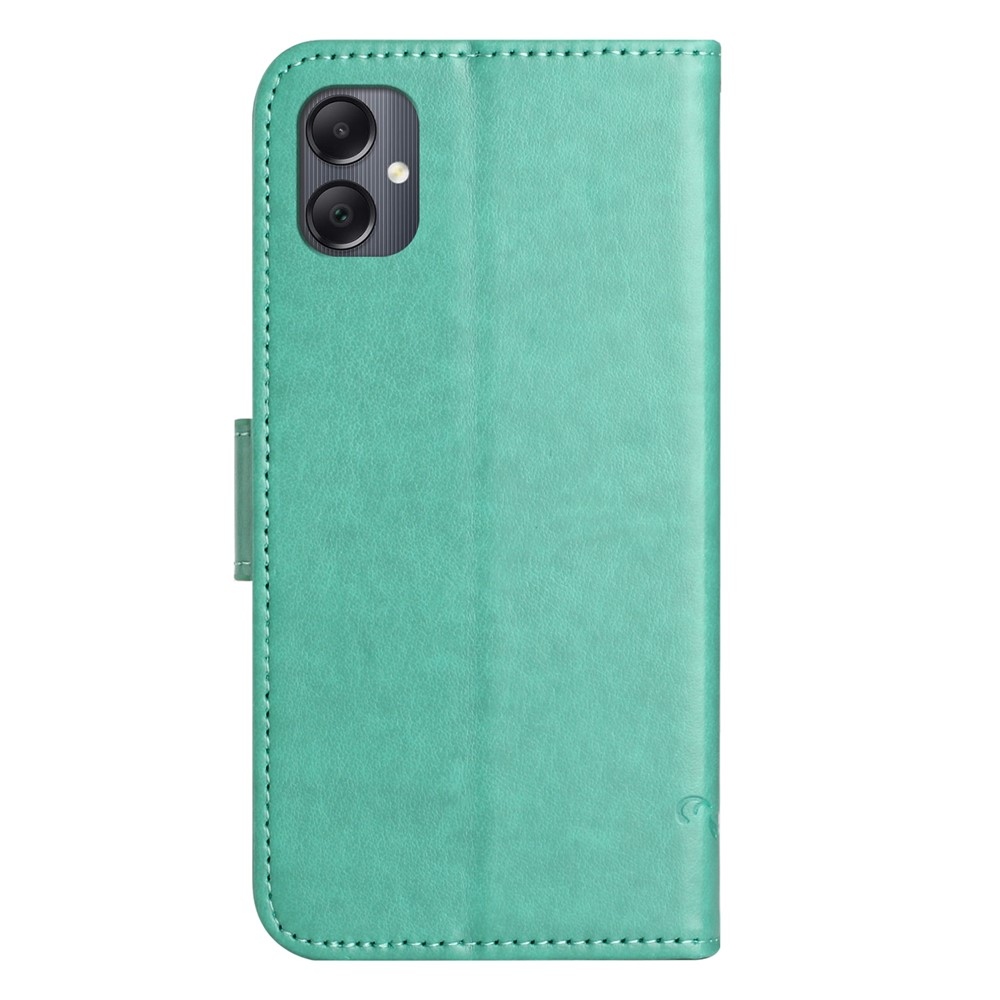 Flower knižkové púzdro na Samsung Galaxy A07 4G - modrozelené