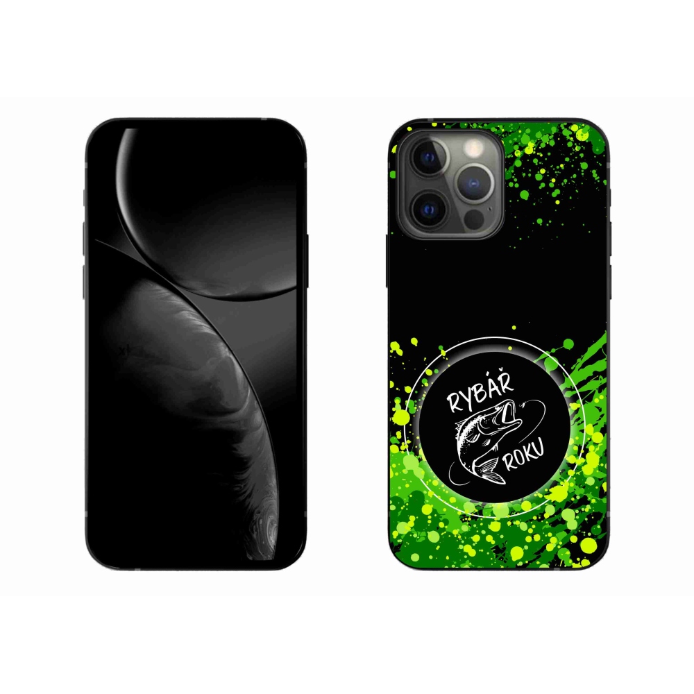 Gélový kryt mmCase na iPhone 13 Pro Max 6.7 - rybár roku čierne pozadie