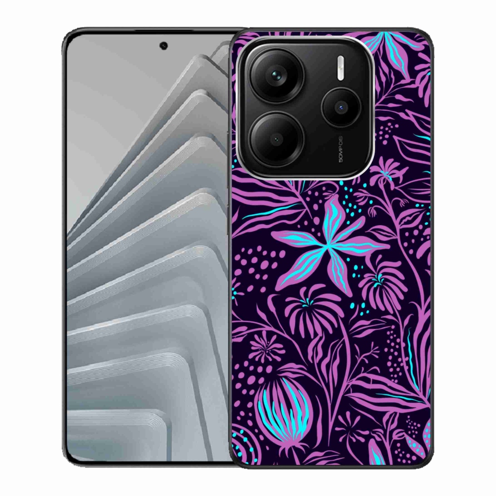 Gélový kryt mmCase na Xiaomi Redmi Note 14 5G - kvety 2
