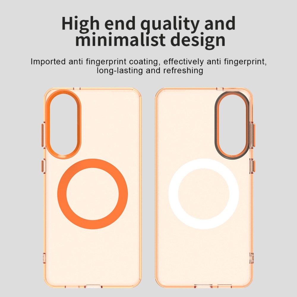Candy gélový obal s MagSafe na Samsung Galaxy S25 Edge - oranžový