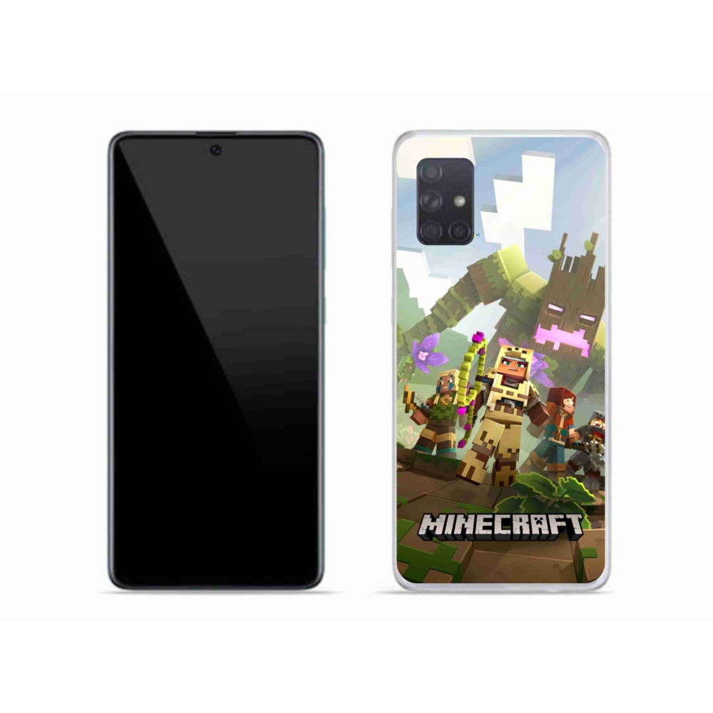 Gélový kryt mmCase na Samsung Galaxy A71 - minecraft 1