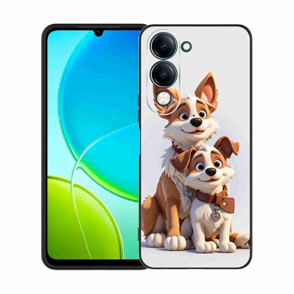 Gélový kryt mmCase na Vivo Y29s 5G - kreslenie psy