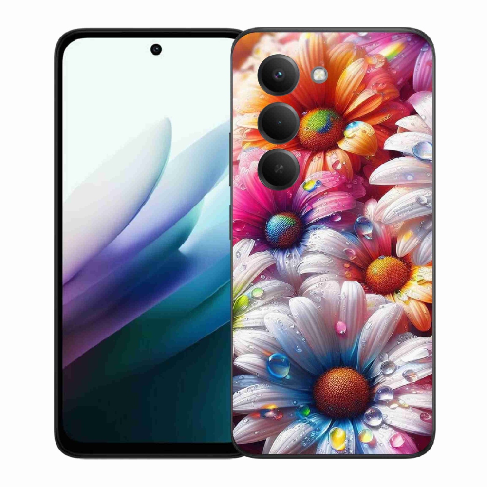 Gélový kryt mmCase na Xiaomi Redmi 15 4G/5G (171mm) - farebné margaréty
