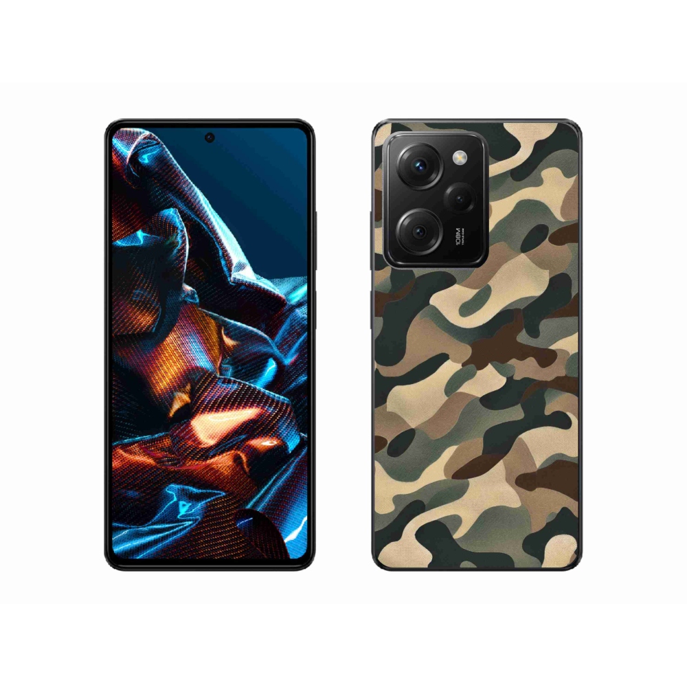 Gélový kryt mmCase na Xiaomi Poco X5 Pro 5G - maskáčový vzor 11