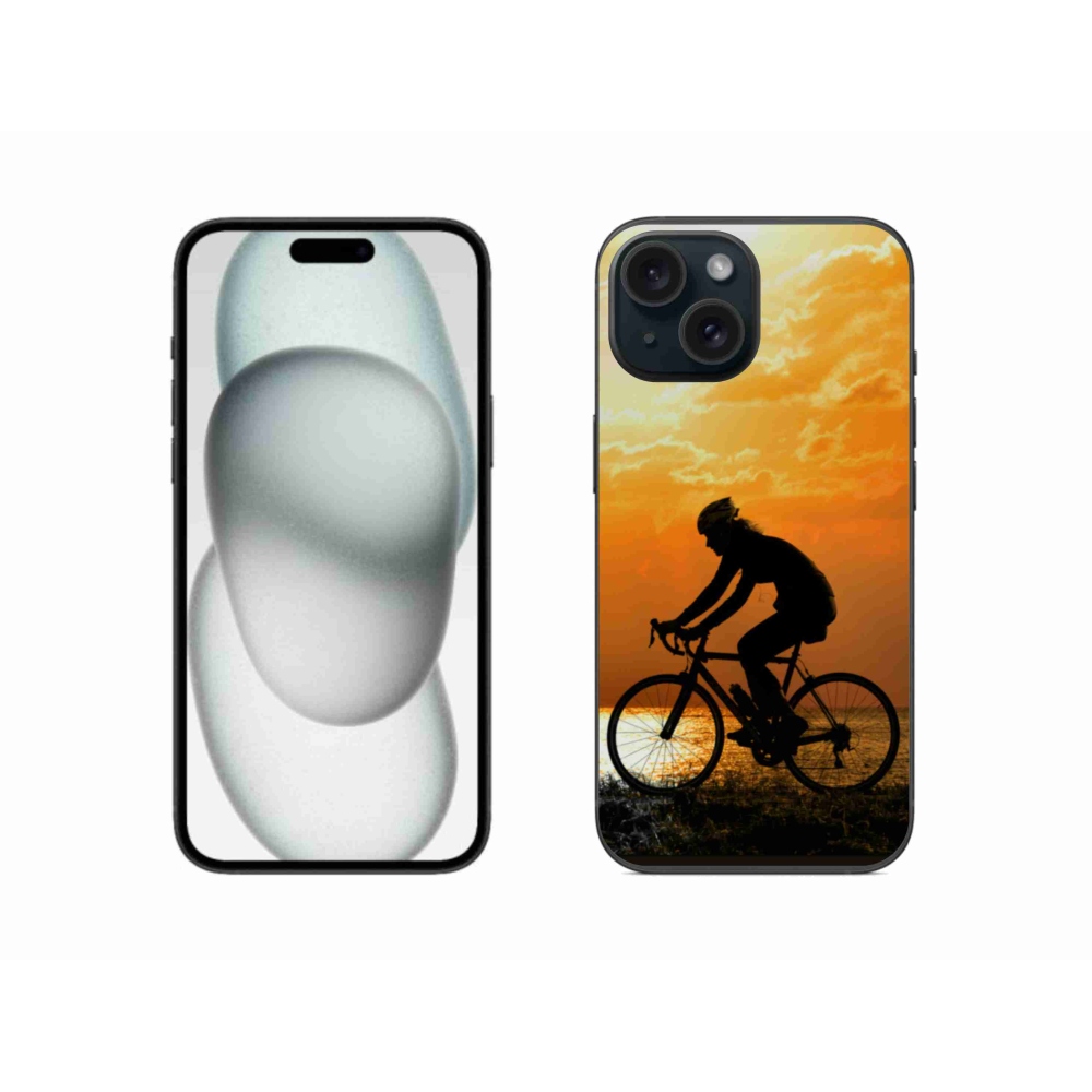 Gélový kryt mmCase na iPhone 15 - cyklovýlet