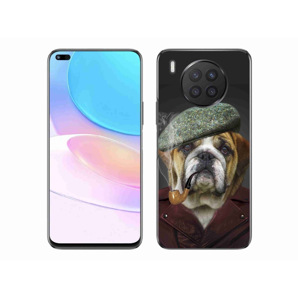 Gelový kryt mmCase na Huawei Nova 8i - pes s fajfkou