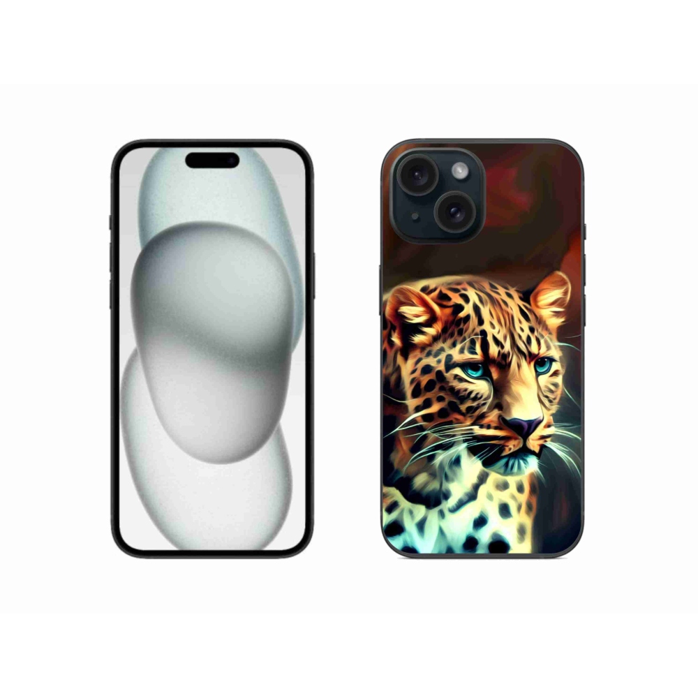 Gélový kryt mmCase na iPhone 15 - leopard