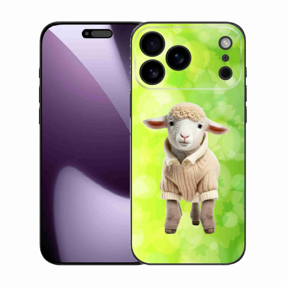 Gélový kryt mmCase na iPhone 17 Pro Max - jahňa vo svetri