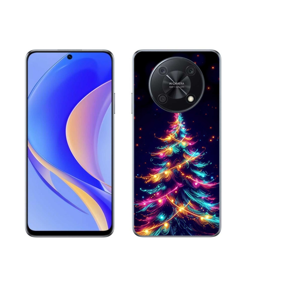 Gélový kryt mmCase na Huawei Nova Y90 - neónový vianočný stromček