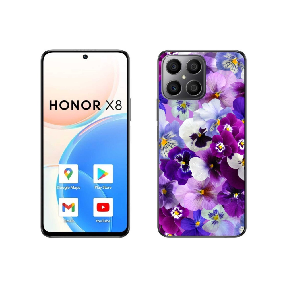 Gélový kryt mmCase na Honor X8 4G - kvety 9